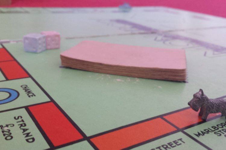 Monopoly board to represent rules of branding